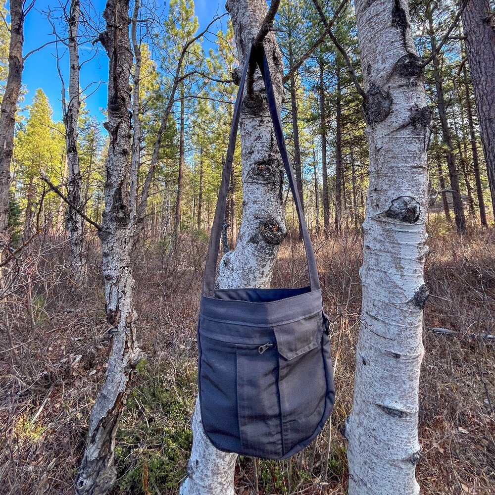 Upcycled Tactical Gray Adventure Bag – Rugged & One-of-a-Kind